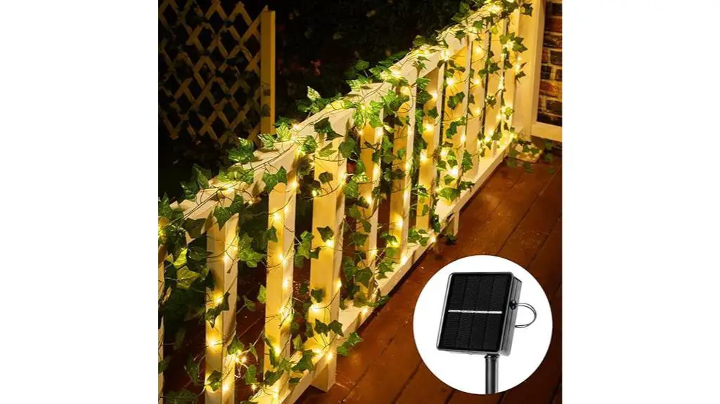 ivy embellished solar fairy lights