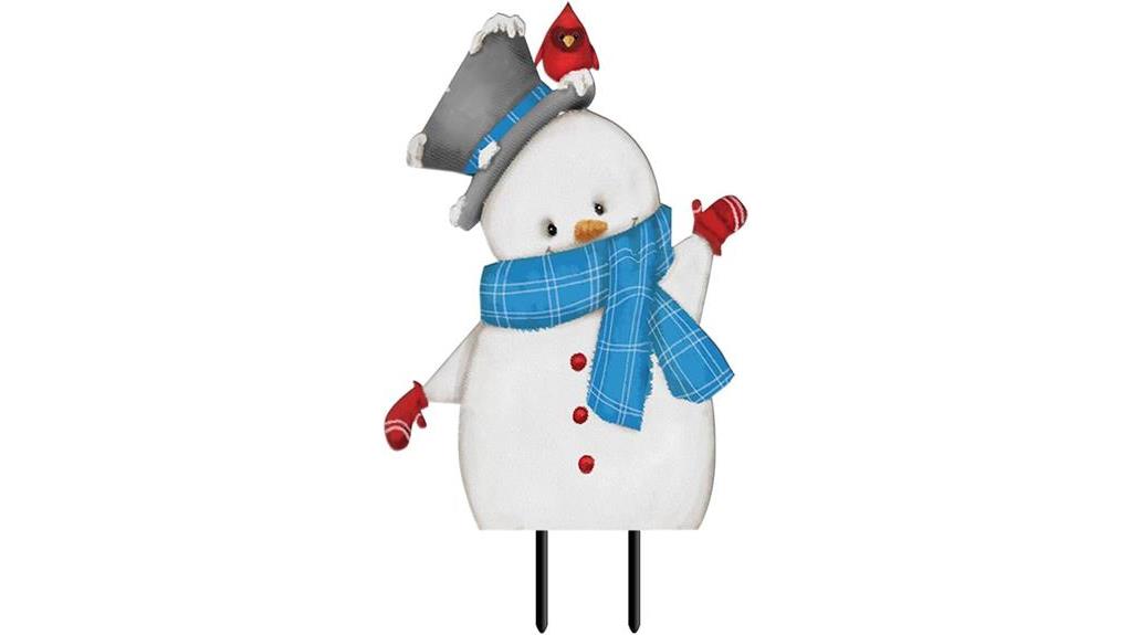 jolly winter snowman art