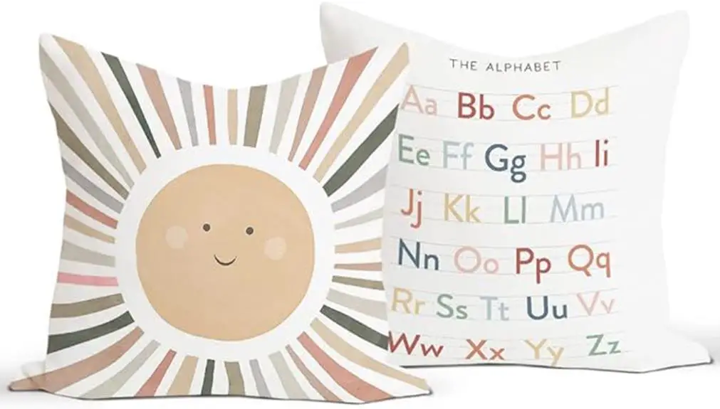 kids sun pillow covers