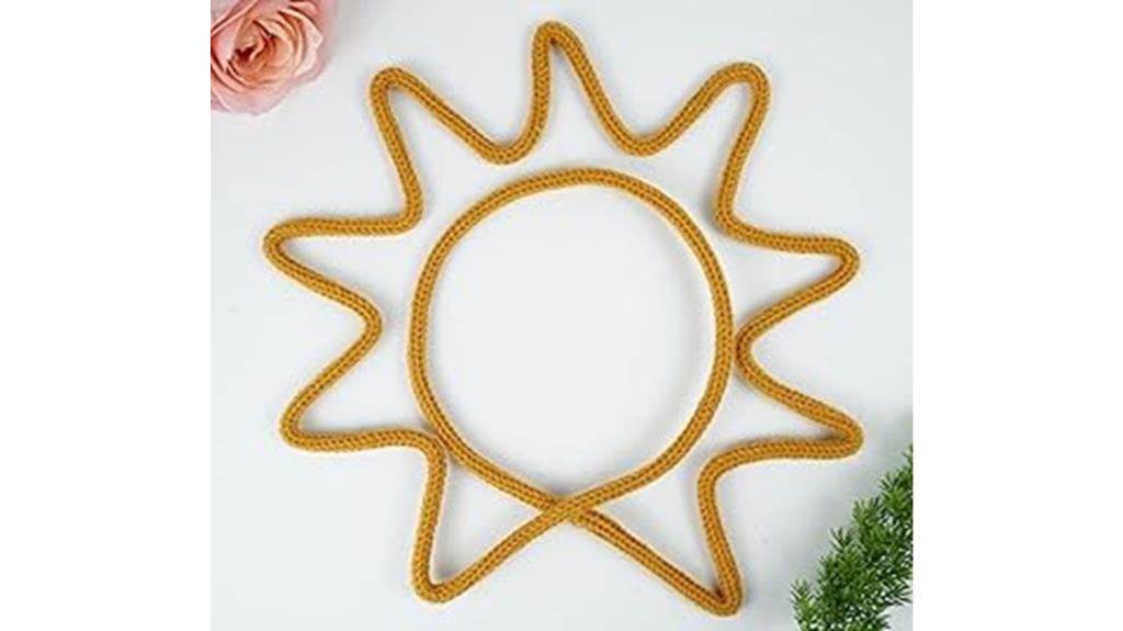 knitted wire sunshine decor