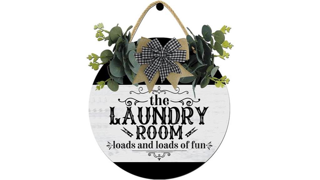 laundry room wooden wreath