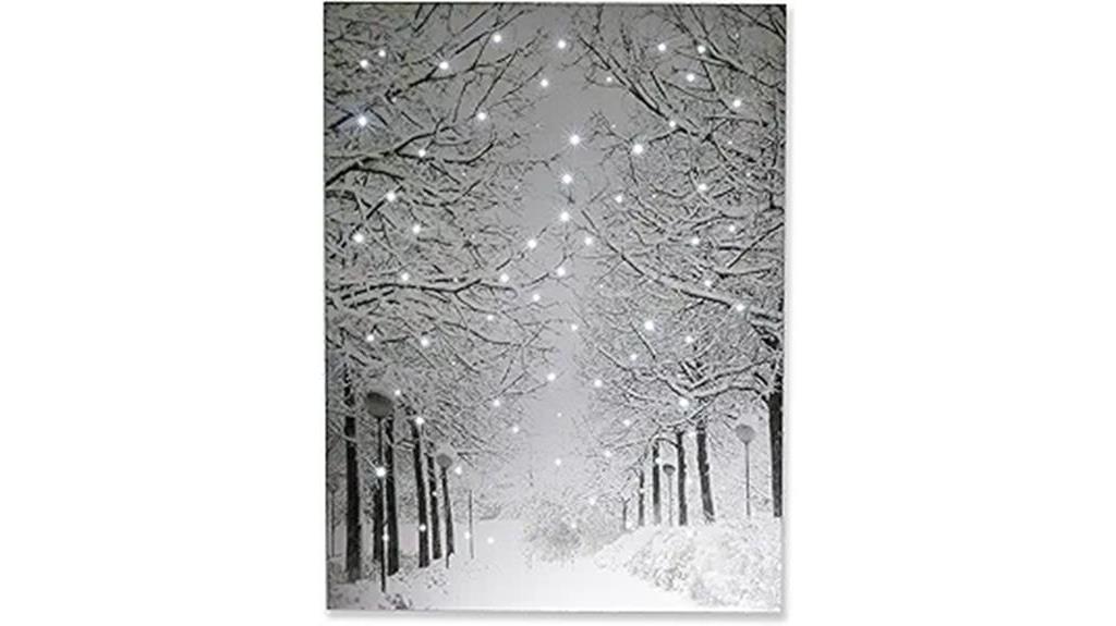 led christmas canvas art