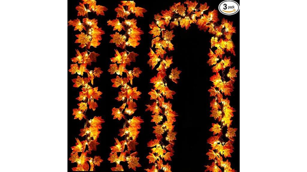 led fall garland pack