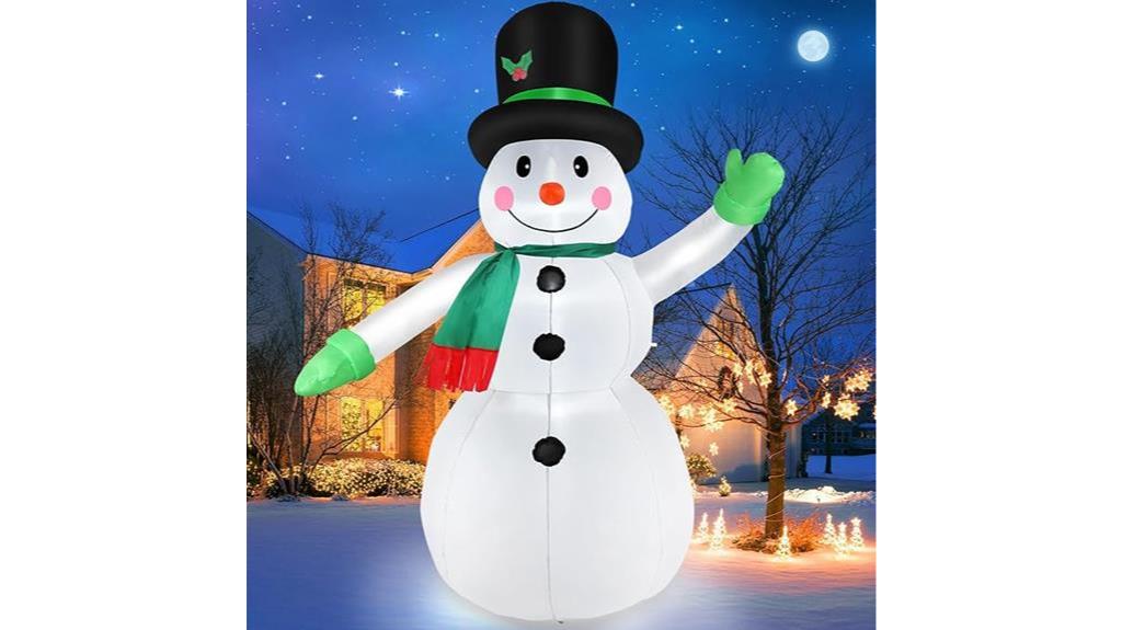 led inflatable snowman decoration