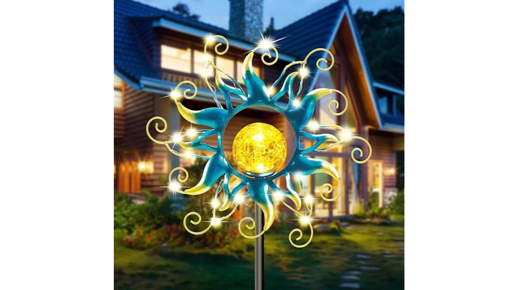 led solar garden decor