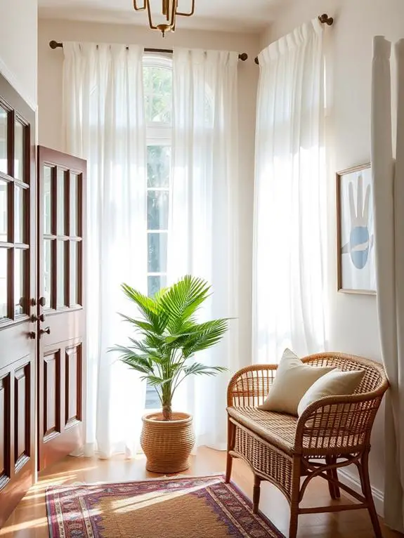 light and airy curtains