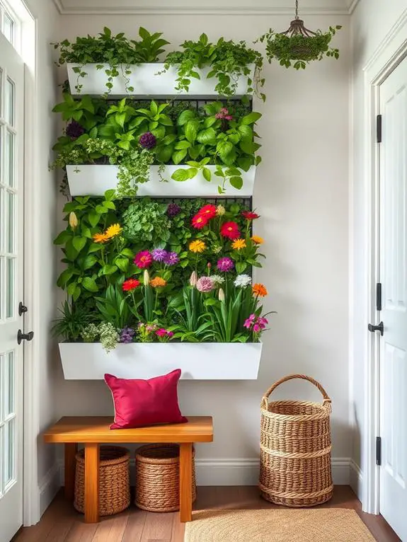 living green wall installation