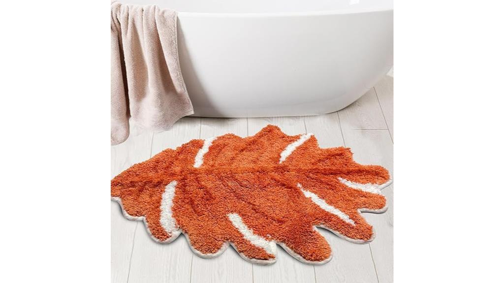 maple leaf bathroom rugs