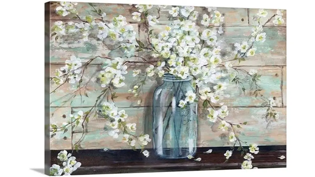 mason jar blossom art