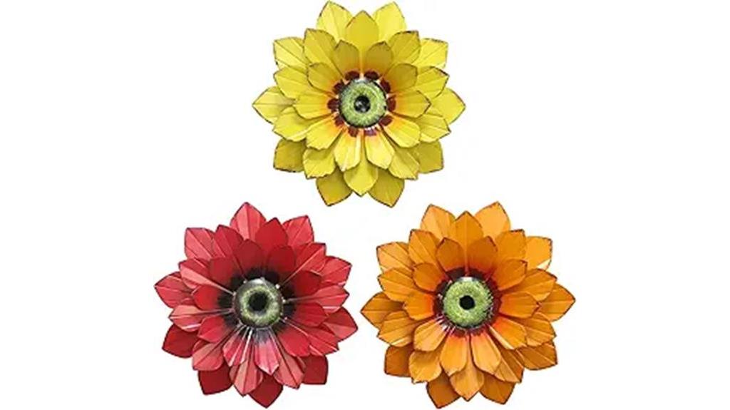 metal flower wall decor