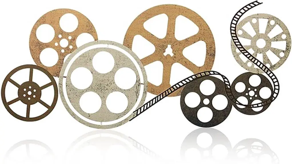 metal movie reel art