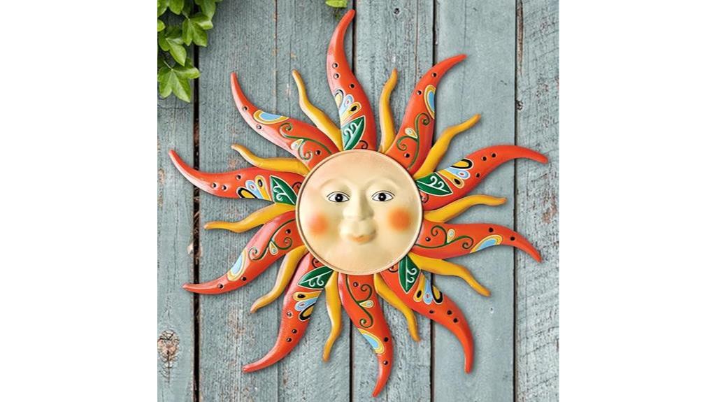 metal sun wall art