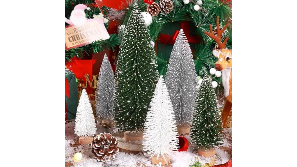 mini christmas trees decor