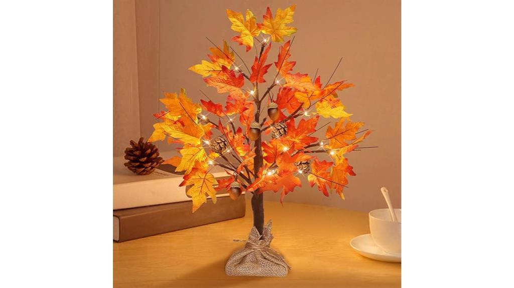 miniature led fall tree