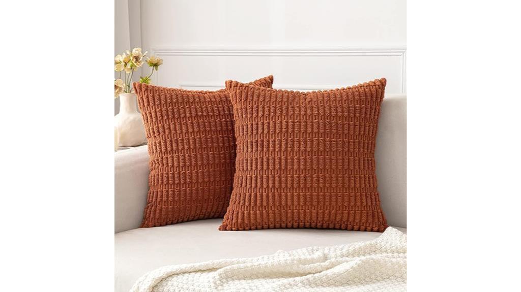 miulee corduroy pillow covers