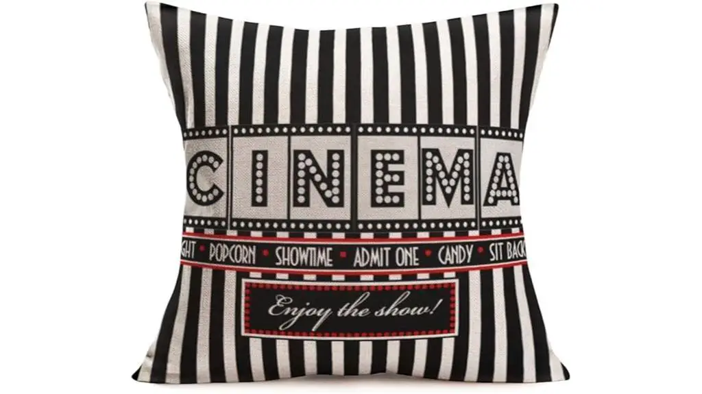 movie theater theme pillows