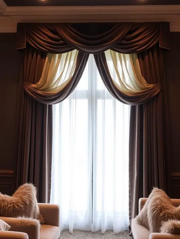 multi layered curtain design