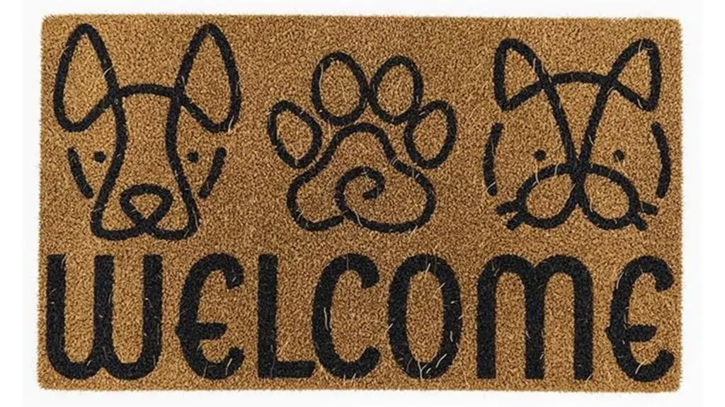 natural coir pet doormat