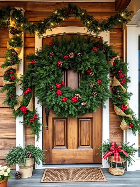 organic wreath and garland