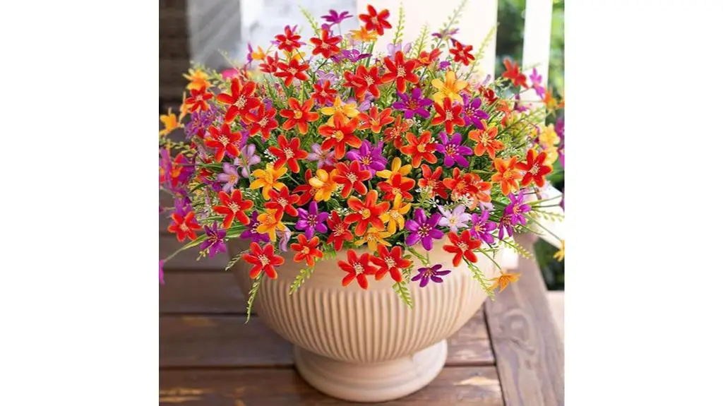 outdoor artificial flower arrangements