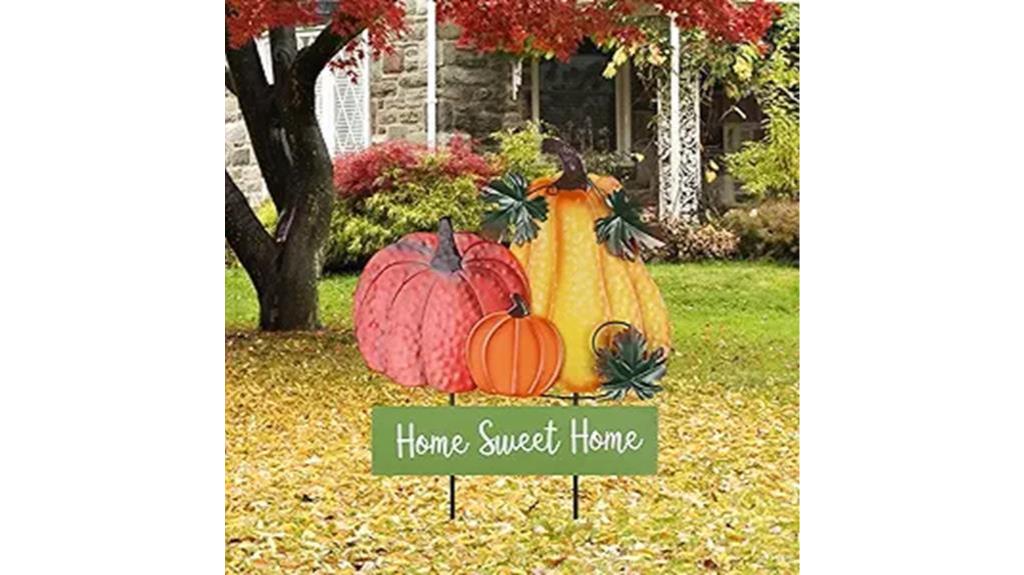 outdoor fall decor stakes