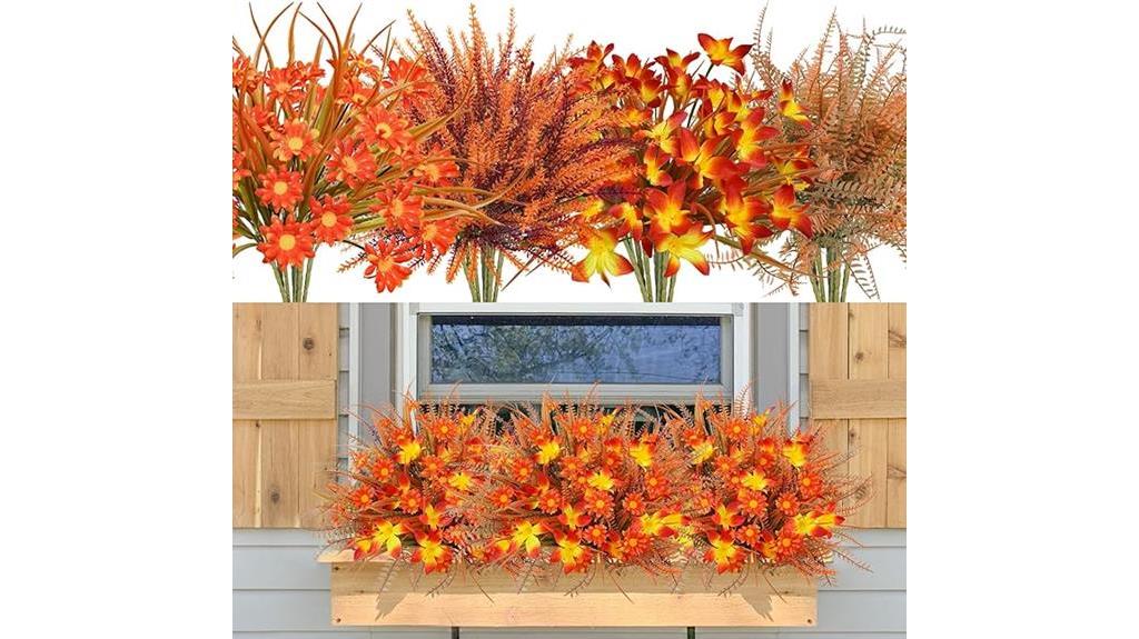 outdoor faux fall plants