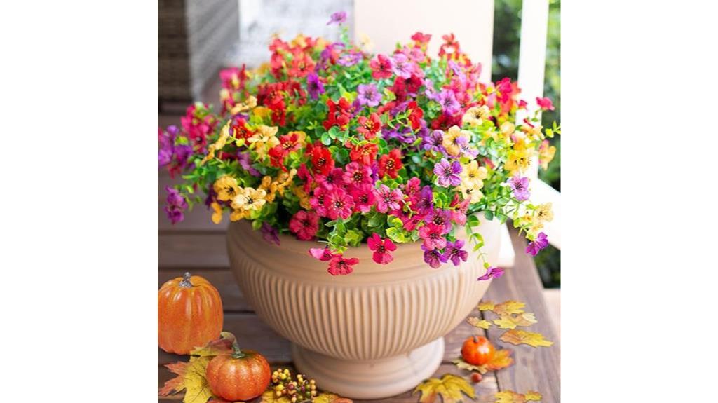 outdoor faux flower bundles