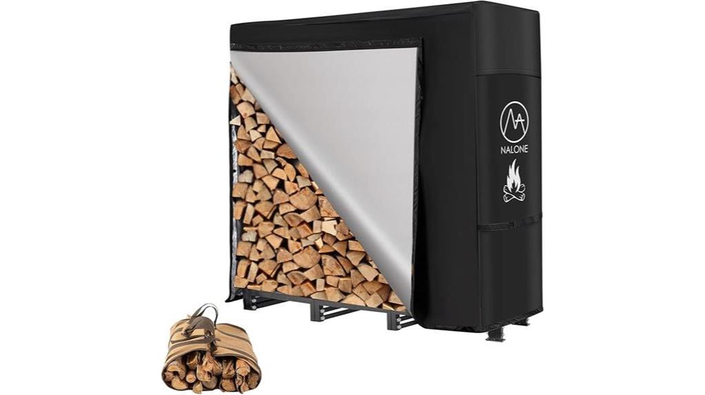 outdoor firewood rack cover