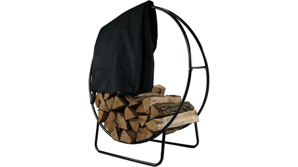 outdoor firewood rack cover