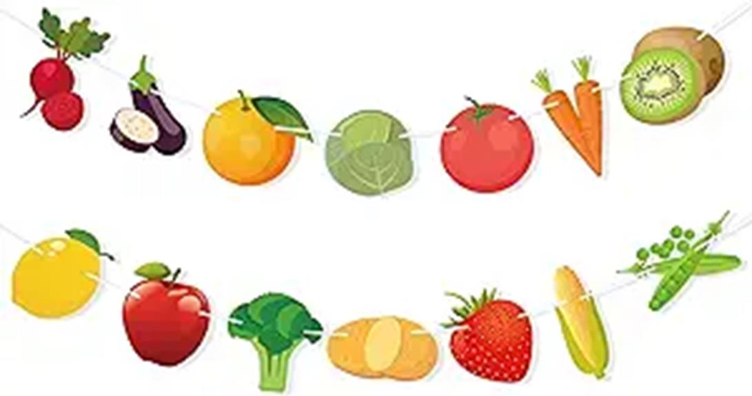 party fruit vegetable banner