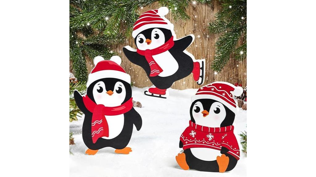 penguin indoor christmas set