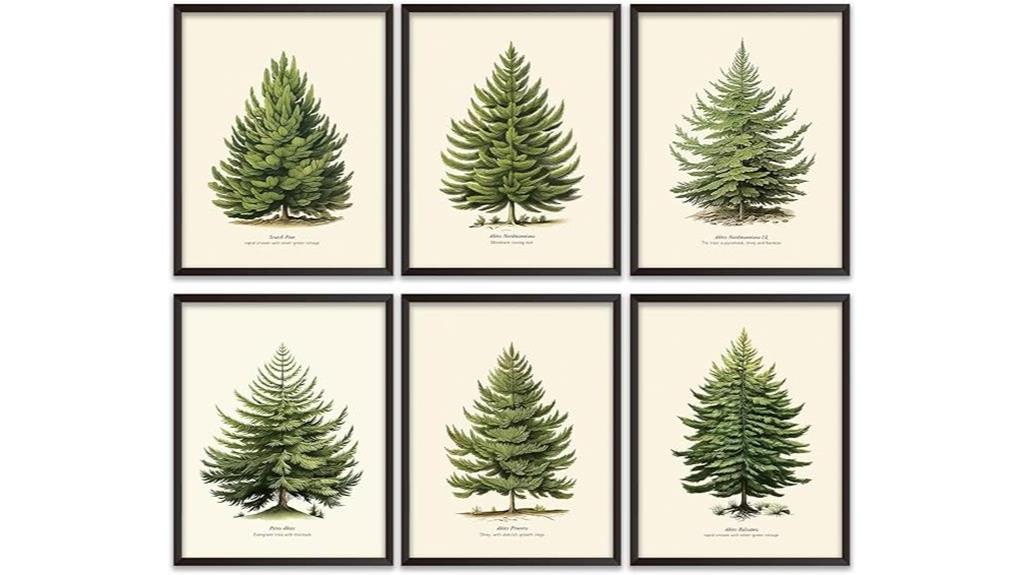 pine tree decor prints