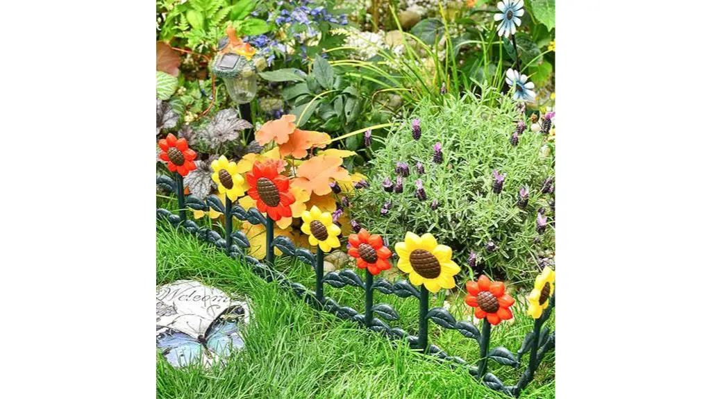 plastic garden picket fencing