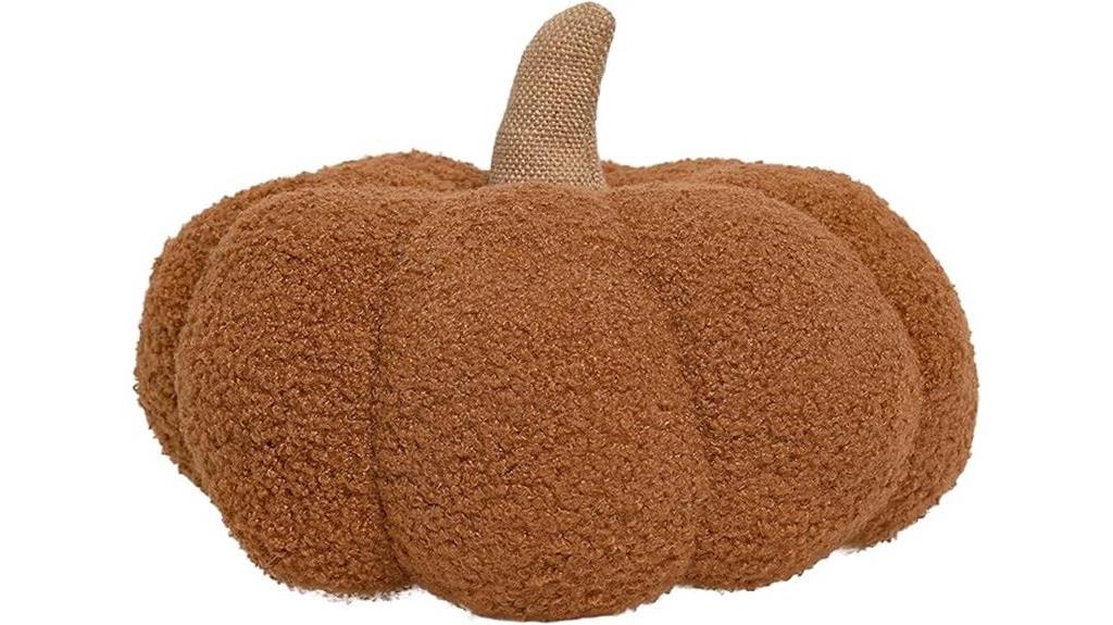 plush pumpkin pillow design