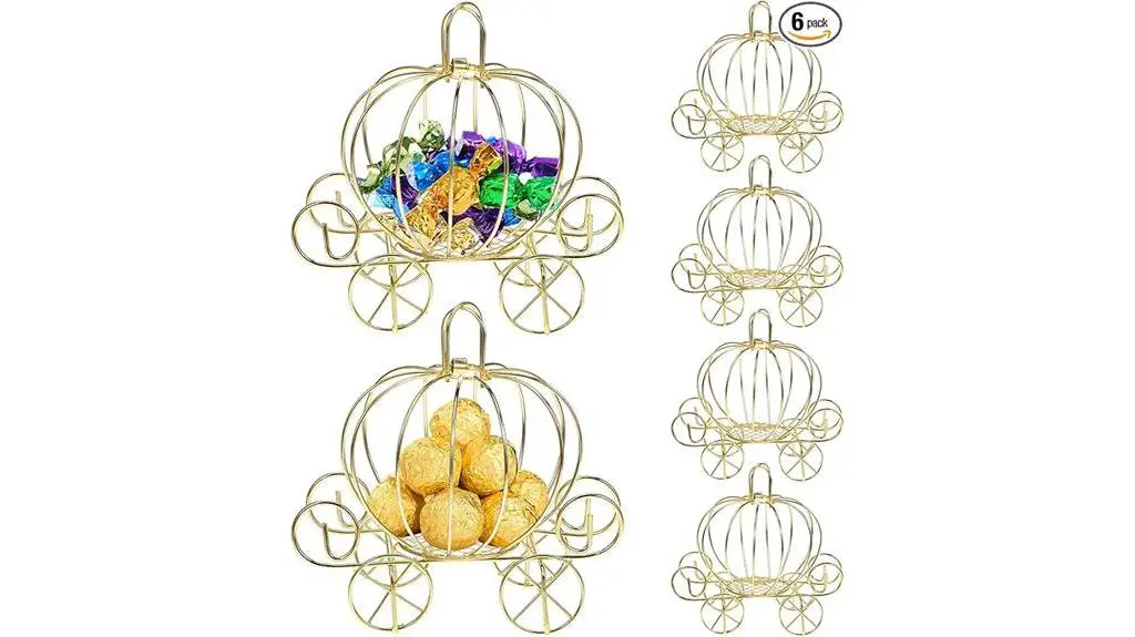 pumpkin carriage centerpiece set