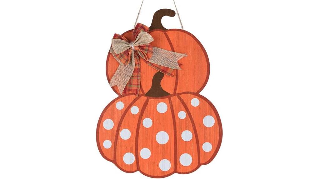 pumpkin fall door decor