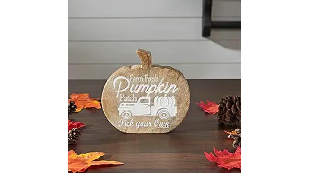 pumpkin wood decor fall