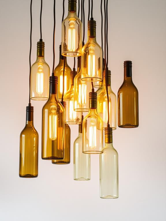 recycled glass light fixtures