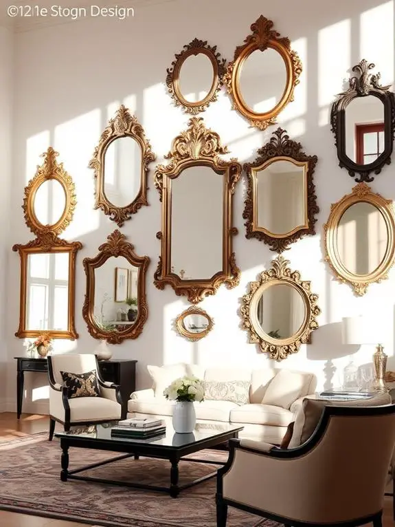 reflective decorative design elements