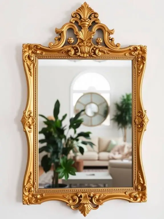 repurpose frames as mirrors