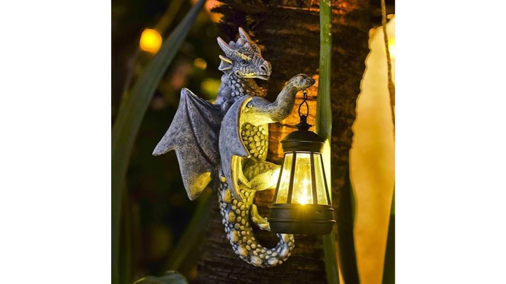 resin dragon garden statue