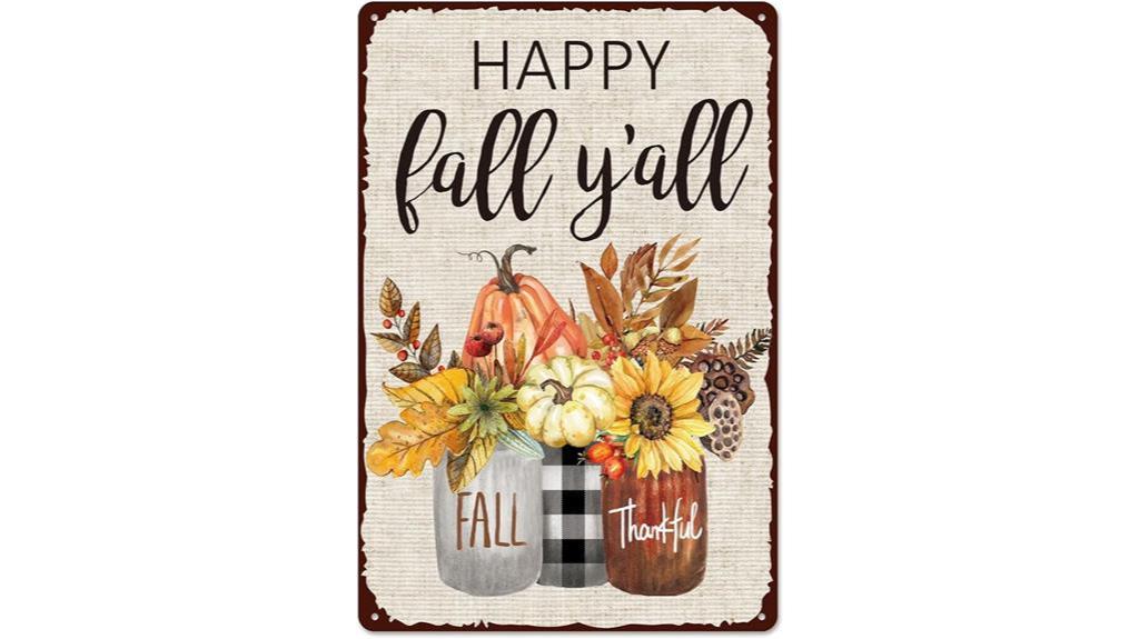 retro thanksgiving wall decor