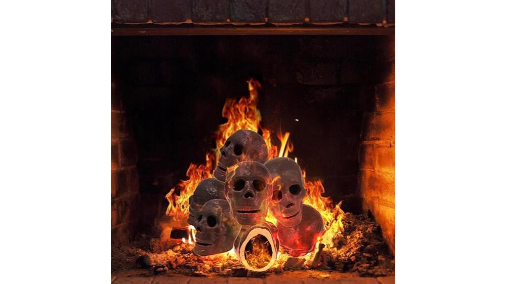 reusable ceramic halloween skulls