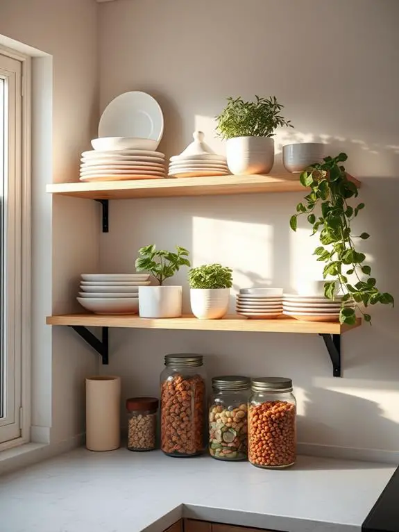 revitalized open shelving concept