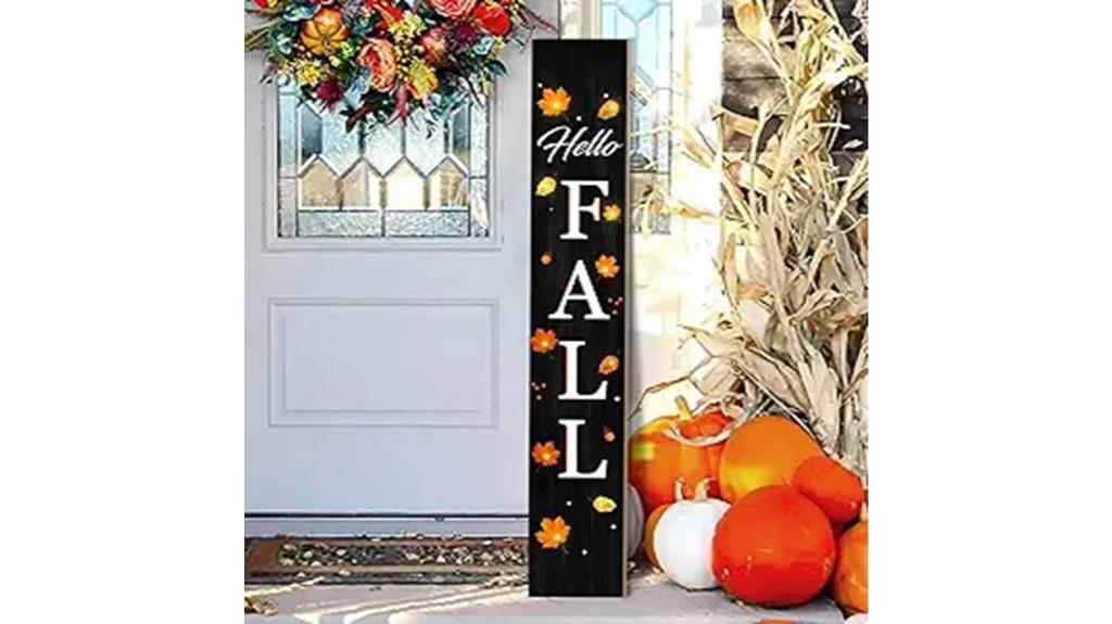 rustic autumn porch decor