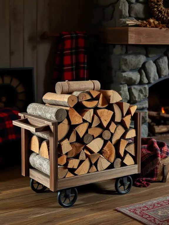 rustic cart for storage