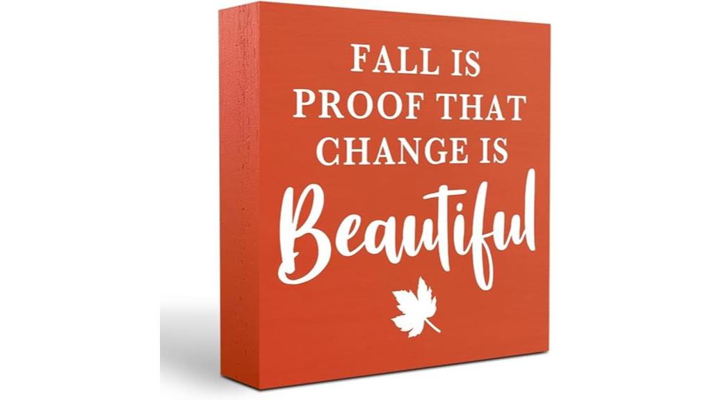 rustic fall decor sign