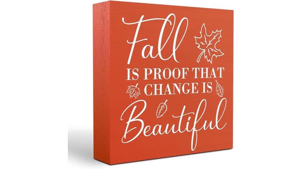 rustic fall wooden sign