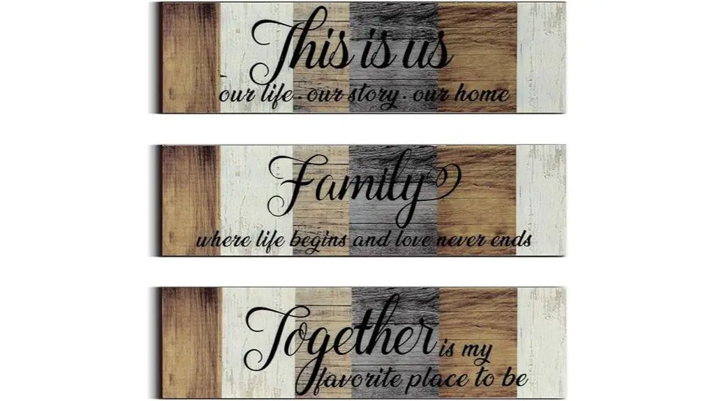 rustic family home sign