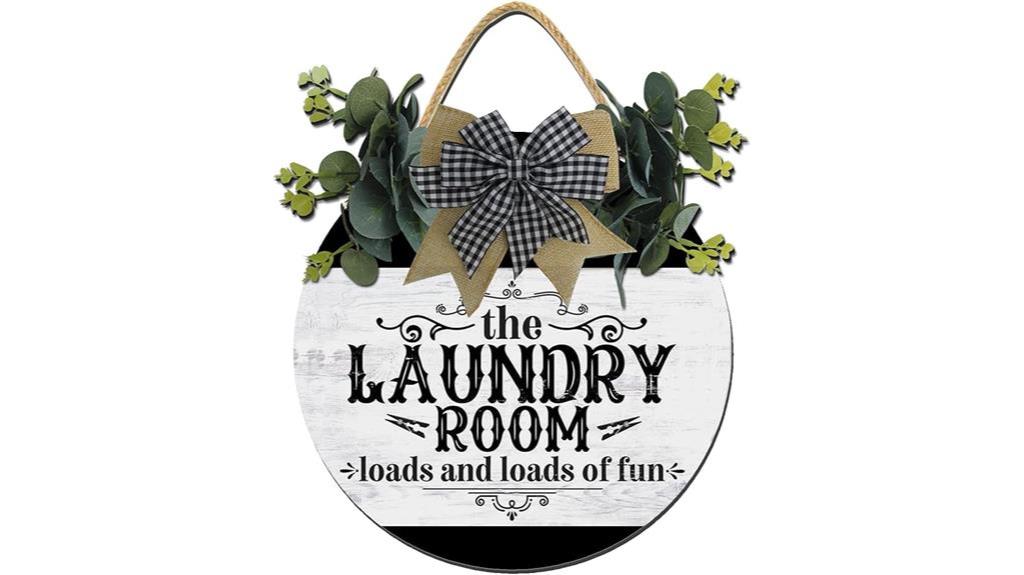 rustic laundry room sign